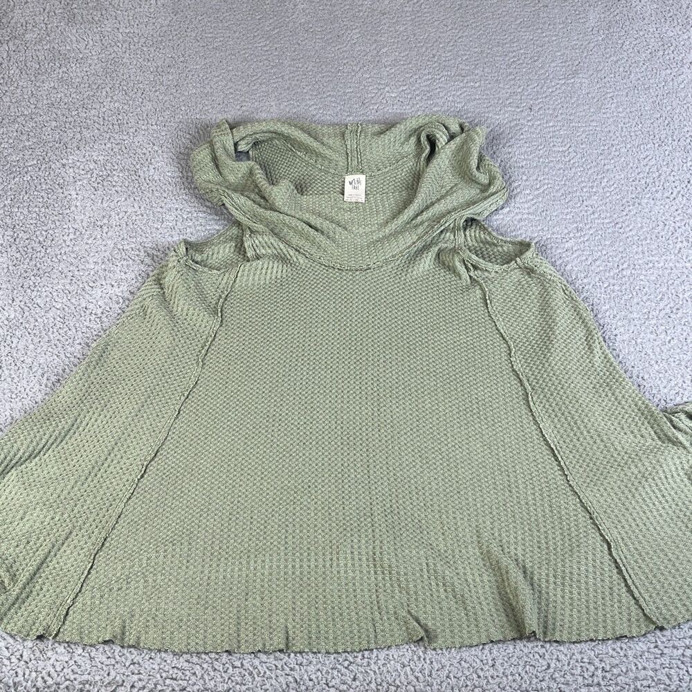 WE THE FREE PEOPLE Top Women Medium Knit‎ Sleeveless Ribbed Green Pullover